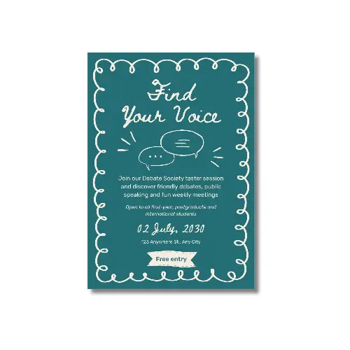 a4 debate discussion card printed — single sheet debate practice