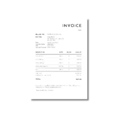 a4 freelancer invoice sheet printed — single page freelancer organiser sheet