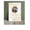 a4 funeral memorial sheet printed — single sheet funeral print