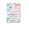 a4 gender reveal party invite printed — single sheet gender print (1)