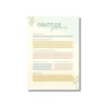 a4 gratitude journal page printed — single page gratitude organiser sheet