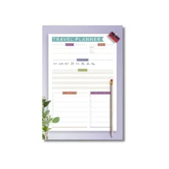a4 holiday planning sheet printed — single page holiday organiser sheet (2)