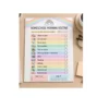a4 homeschool morning routine printed — single sheet homeschool practice