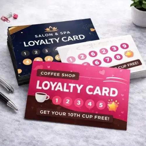 a4 loyalty points card a4 printed — single sheet loyalty print
