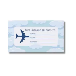a4 luggage tag sheet a4 printed — single sheet luggage print