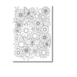 a4 mindfulness colouring sheet printed — single sheet mindfulness practice