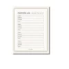 a4 password log sheet printed — single page password organiser sheet