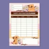 a4 pet care schedule printed — single page pet organiser sheet (1)