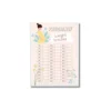 a4 pregnancy week tracker printed — single page pregnancy organiser sheet