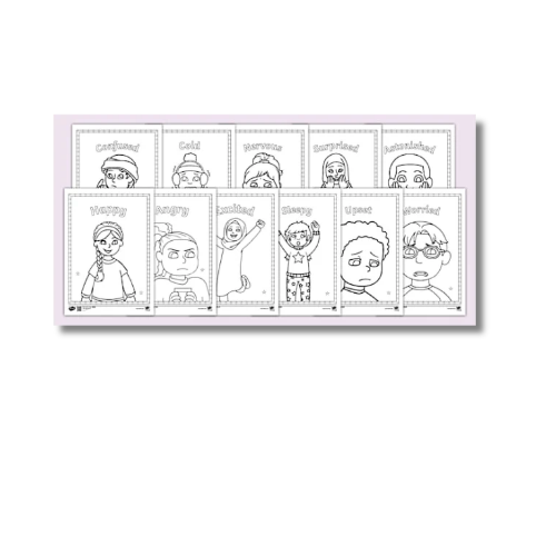 a4 pshe emotions sheet printed — single sheet pshe practice