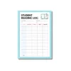a4 reading log sheet printed — single page reading organiser sheet