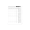 a4 running training log printed — single page running organiser sheet