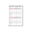 a4 savings goal tracker printed — single page savings organiser sheet