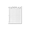 a4 sleep tracker sheet printed — single page sleep organiser sheet