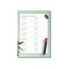 a4 social media planner printed — single page social organiser sheet