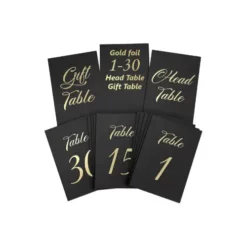 a4 table number cards a4 printed — single sheet table print