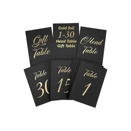 a4 table number cards a4 printed — single sheet table print