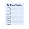 a4 tv show tracker printed — single page tv organiser sheet (2)