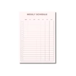 a4 weekly planner sheet printed — single page weekly organiser sheet