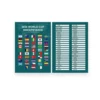 a4 world cup sweepstake printed — single sheet world print