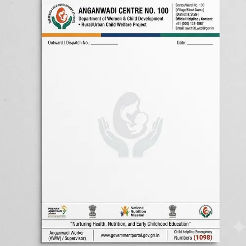 anganwadi centre letterhead a4 100