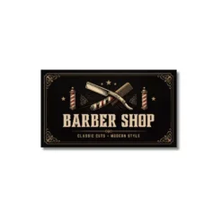 barber shop card