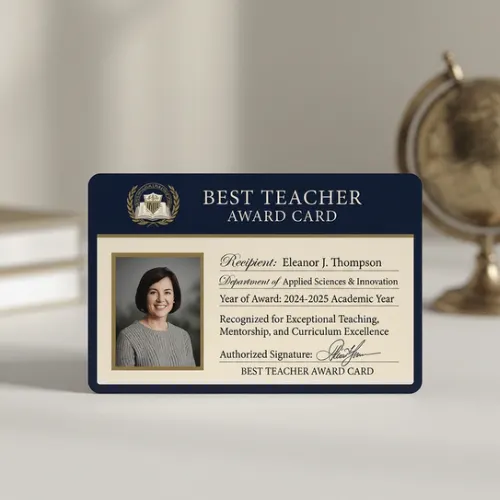 best teacher award pvc card (2)