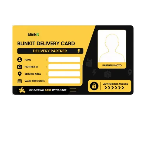 blinkit delivery card