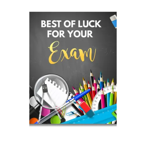 board exam best wishes a4 poster