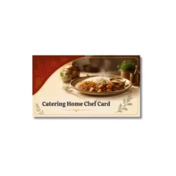 catering home chef card