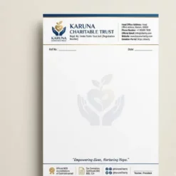 charitable trust letterhead a4 100