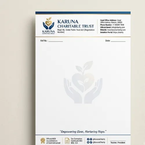 charitable trust letterhead a4 100
