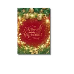 christmas merry a4 poster
