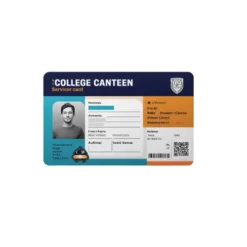 college canteen pvc card