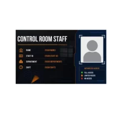 control room staff card
