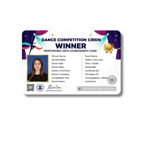 dance competition winner pvc