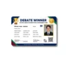 debate winner pvc card school