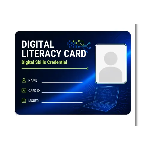 digital literacy card