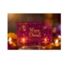 diwali business gift pvc voucher card