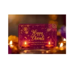 diwali business gift pvc voucher card