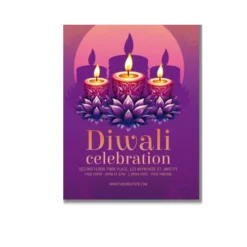 diwali celebration a4 poster