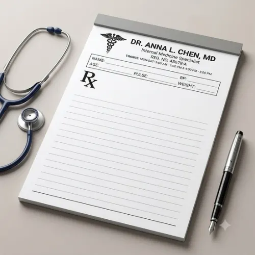 doctor clinic prescription pad a4 50 copies