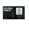 dog squad handler card