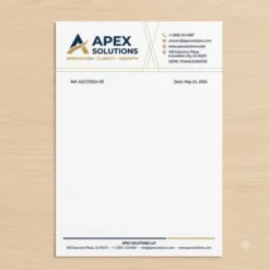 dual colour logo letterhead a4 100 copies