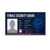 female security guard card