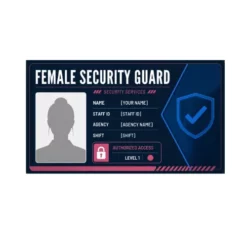female security guard card