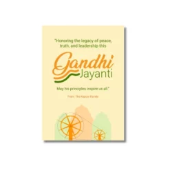 gandhi jayanti commemorative pvc card