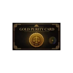 gold purity card