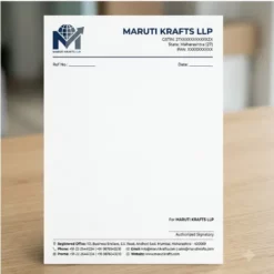 gst registered business letterhead a4