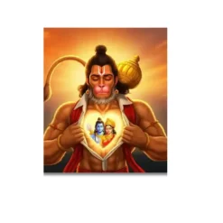 hanuman open heart ram a4 ntr print